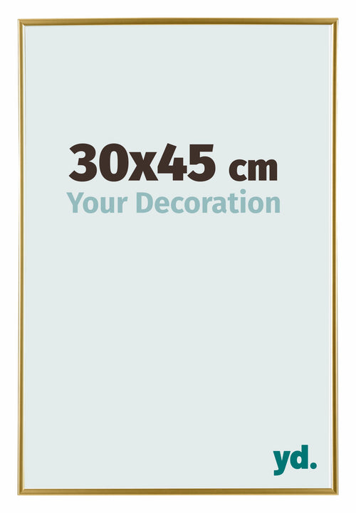 Evry Plastique Cadre Photo 30x45cm Or De Face Mesure | Yourdecoration.fr