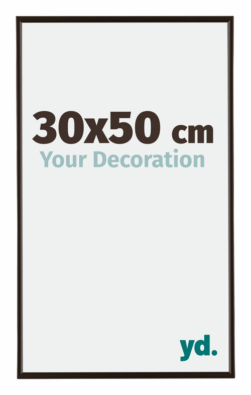 Evry Plastique Cadre Photo 30x50cm Anthracite De Face Mesure | Yourdecoration.fr