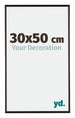 Evry Plastique Cadre Photo 30x50cm Anthracite De Face Mesure | Yourdecoration.fr