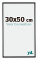 Evry Plastique Cadre Photo 30x50cm Noir Mat De Face Mesure | Yourdecoration.fr