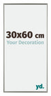 Evry Plastique Cadre Photo 30x60cm Champagne De Face Mesure | Yourdecoration.fr