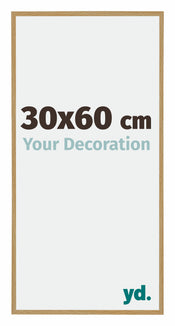 Evry Plastique Cadre Photo 30x60cm Hêtre Clairo De Face Mesure | Yourdecoration.fr