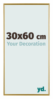 Evry Plastique Cadre Photo 30x60cm Or De Face Mesure | Yourdecoration.fr