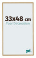 Evry Plastique Cadre Photo 33x48cm Hêtre Clair De Face Mesure | Yourdecoration.fr