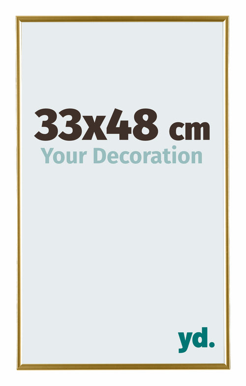 Evry Plastique Cadre Photo 33x48cm Or De Face Mesure | Yourdecoration.fr