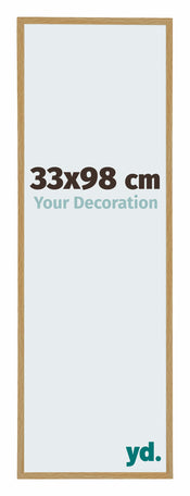 Evry Plastique Cadre Photo 33x98cm Hêtre Clair De Face Mesure | Yourdecoration.fr