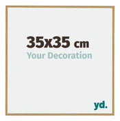 Evry Plastique Cadre Photo 35x35cm Hêtre Clairo De Face Mesure | Yourdecoration.fr