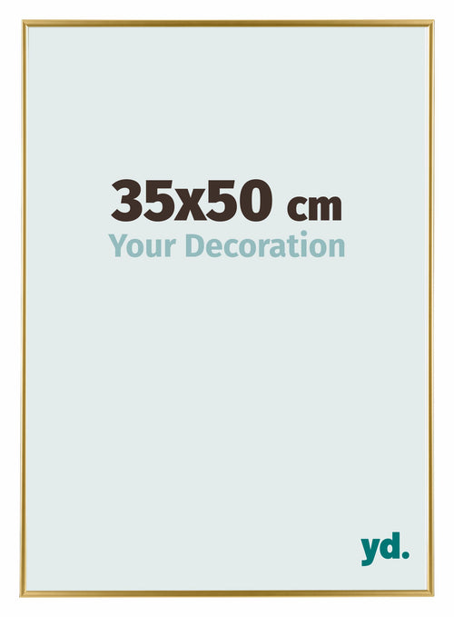 Evry Plastique Cadre Photo 35x50cm Or De Face Mesure | Yourdecoration.fr