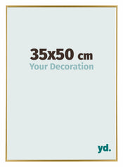 Evry Plastique Cadre Photo 35x50cm Or De Face Mesure | Yourdecoration.fr