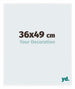 Evry Plastique Cadre Photo 36x49cm Blanc Brillant De Face Mesure | Yourdecoration.fr