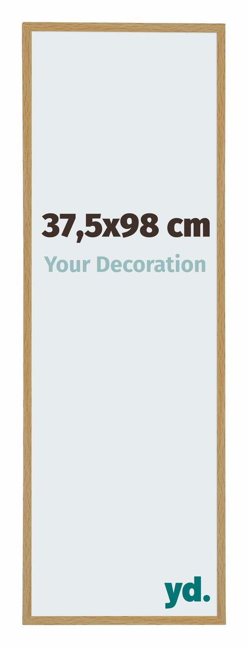 Evry Plastique Cadre Photo 37 5x98cm Hetre Clair De Face Mesure | Yourdecoration.fr