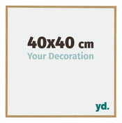 Evry Plastique Cadre Photo 40x40cm Hêtre Clairo De Face Mesure | Yourdecoration.fr