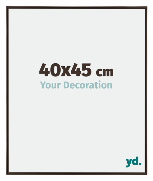 Evry Plastique Cadre Photo 40x45cm Anthracite De Face Mesure | Yourdecoration.fr