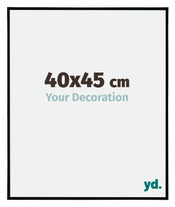 Evry Plastique Cadre Photo 40x45cm Noir Mat De Face Mesure | Yourdecoration.fr