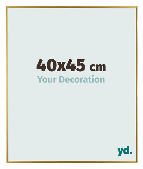 Evry Plastique Cadre Photo 40x45cm Or De Face Mesure | Yourdecoration.fr