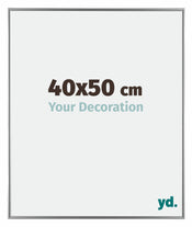 Evry Plastique Cadre Photo 40x50cm Argent De Face Mesure | Yourdecoration.fr