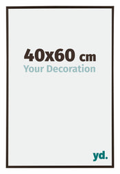 Evry Plastique Cadre Photo 40x60cm Anthracite De Face Mesure | Yourdecoration.fr