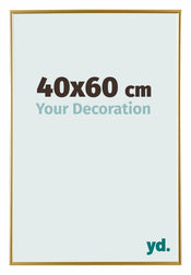 Evry Plastique Cadre Photo 40x60cm Or De Face Mesure | Yourdecoration.fr