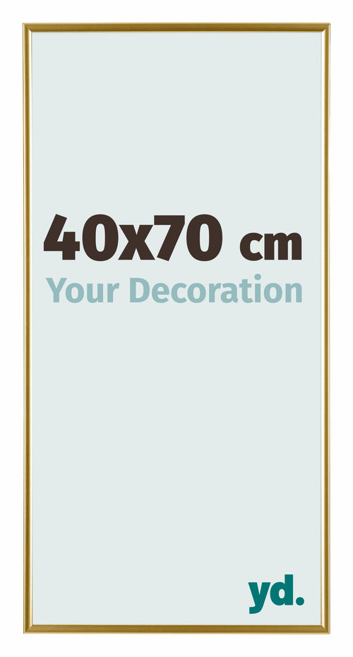 Evry Plastique Cadre Photo 40x70cm Or De Face Mesure | Yourdecoration.fr