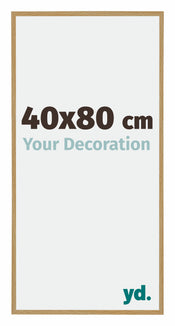 Evry Plastique Cadre Photo 40x80cm Hêtre Clairo De Face Mesure | Yourdecoration.fr