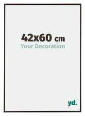 Evry Plastique Cadre Photo 42x60cm Anthracite De Face Mesure | Yourdecoration.fr