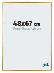 Evry Plastique Cadre Photo 48x67cm Or De Face Mesure | Yourdecoration.fr