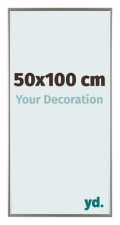 Evry Plastique Cadre Photo 50x100cm Champagne De Face Mesure | Yourdecoration.fr