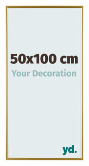 Evry Plastique Cadre Photo 50x100cm Or De Face Mesure | Yourdecoration.fr