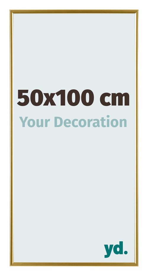 Evry Plastique Cadre Photo 50x100cm Or De Face Mesure | Yourdecoration.fr