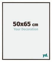 Evry Plastique Cadre Photo 50x65cm Anthracite De Face Mesure | Yourdecoration.fr