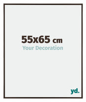 Evry Plastique Cadre Photo 55x65cm Anthracite De Face Mesure | Yourdecoration.fr