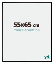 Evry Plastique Cadre Photo 55x65cm Noir Tres Brillant De Face Mesure | Yourdecoration.fr