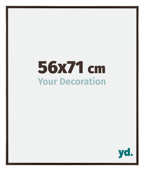 Evry Plastique Cadre Photo 56x71cm Anthracite De Face Mesure | Yourdecoration.fr