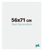 Evry Plastique Cadre Photo 56x71cm Blanc Brillant De Face Mesure | Yourdecoration.fr