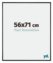 Evry Plastique Cadre Photo 56x71cm Noir Tres Brillant De Face Mesure | Yourdecoration.fr