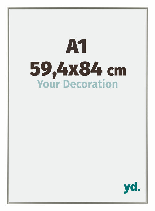 Evry Plastique Cadre Photo 59 4x84cm A1 Champagne De Face Mesure | Yourdecoration.fr