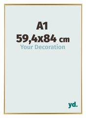 Evry Plastique Cadre Photo 59 4x84cm A1 Or De Face Mesure | Yourdecoration.fr