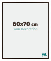 Evry Plastique Cadre Photo 60x70cm Anthracite De Face Mesure | Yourdecoration.fr