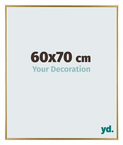 Evry Plastique Cadre Photo 60x70cm Or De Face Mesure | Yourdecoration.fr