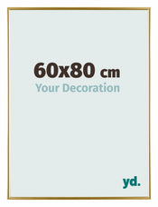 Evry Plastique Cadre Photo 60x80cm Or De Face Mesure | Yourdecoration.fr