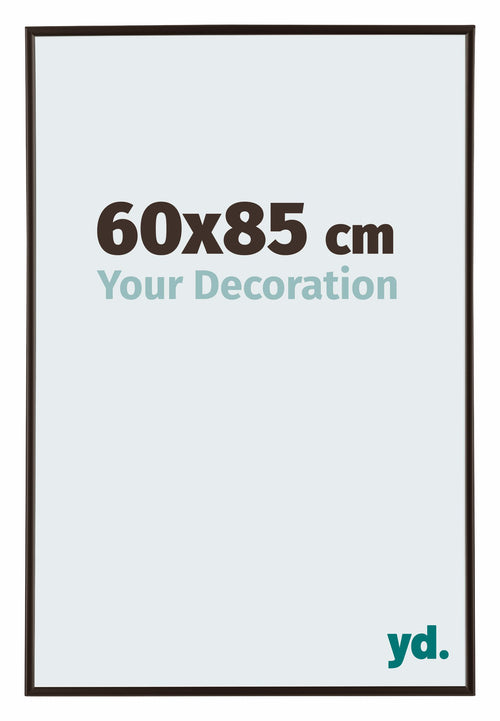 Evry Plastique Cadre Photo 60x85cm Anthracite De Face Mesure | Yourdecoration.fr