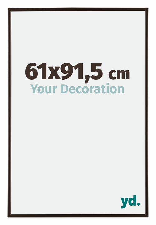 Evry Plastique Cadre Photo 61x91 5cm Anthracite De Face Mesure | Yourdecoration.fr