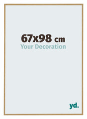 Evry Plastique Cadre Photo 67x98cm Hetre Clair De Face Mesure | Yourdecoration.fr