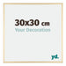 Kent Aluminium Cadre Photo 30x30cm Or De Face Mesure | Yourdecoration.fr