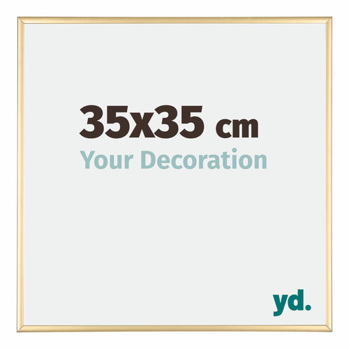 Kent Aluminium Cadre Photo 35x35cm Or De Face Mesure | Yourdecoration.fr