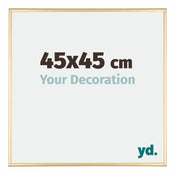 Kent Aluminium Cadre Photo 45x45cm Or De Face Mesure | Yourdecoration.fr