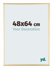 Kent Aluminium Cadre Photo 48x64cm Or De Face Mesure | Yourdecoration.fr