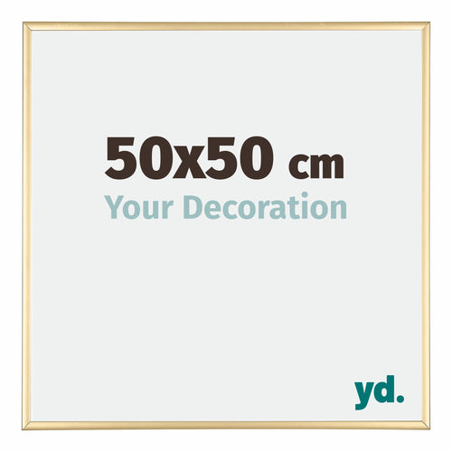 Kent Aluminium Cadre Photo 50x50cm Or De Face Mesure | Yourdecoration.fr