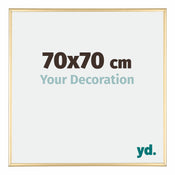 Kent Aluminium Cadre Photo 70x70cm Or De Face Mesure | Yourdecoration.fr