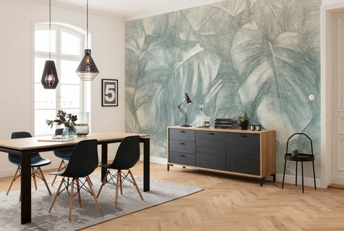 Komar Beyond Botanic Intisse Papier Peint 400x250cm 4 bandes interieur | Yourdecoration.fr